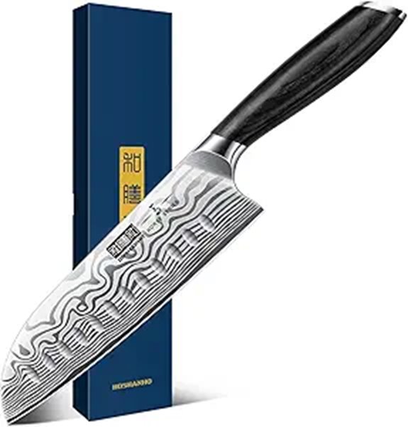 HOSHANHO 7 Santoku Knife with Ergonomic Handle