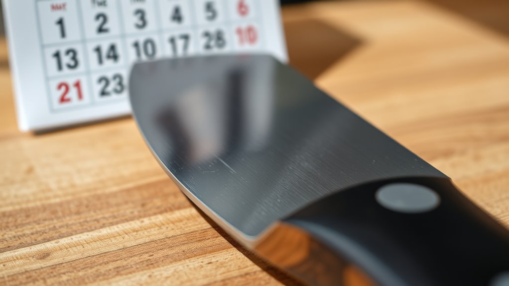 schedule regular knife inspections