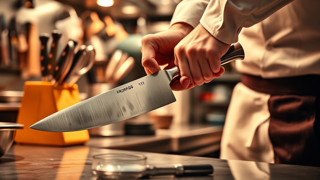 secure knives in designated storage