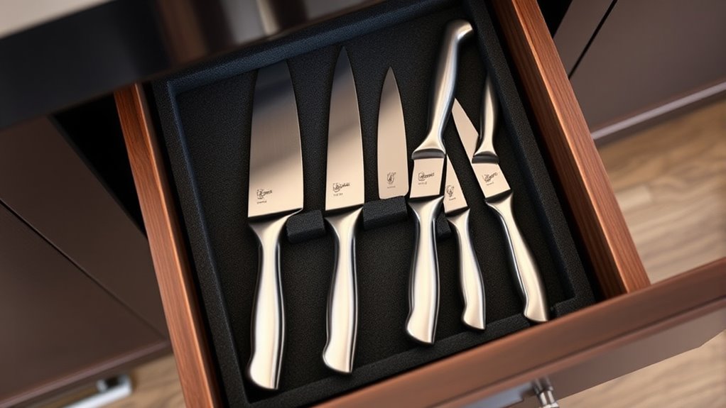 secure organized knife storage
