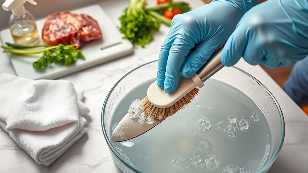 separate clean disinfect store