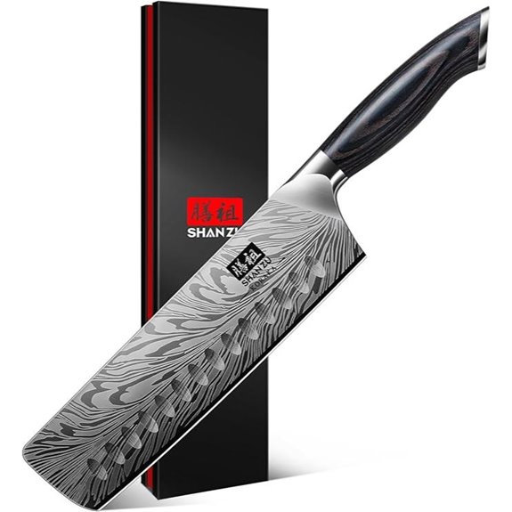 SHAN ZU 7-Inch Powder Steel Nakiri Knife