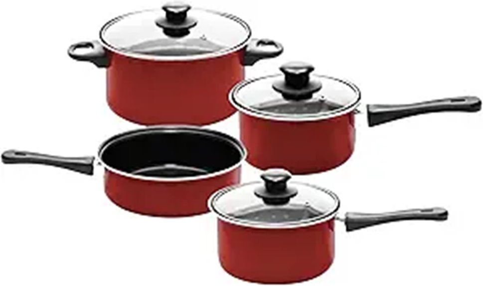 Carbon Steel 7-Piece Nonstick Cookware Set