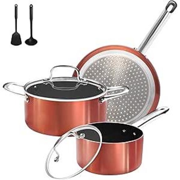 7-Piece Non-Stick Ceramic Cookware Set