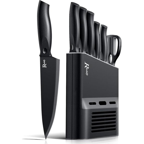 Kitchen Knife Set with Block 7 Pieces