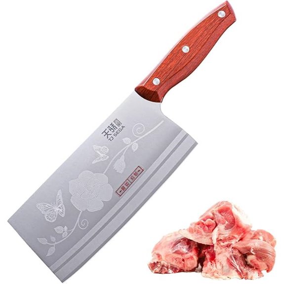 Meat Cleaver Knife 7.4 Inch Ultra Sharp Chef's Knife