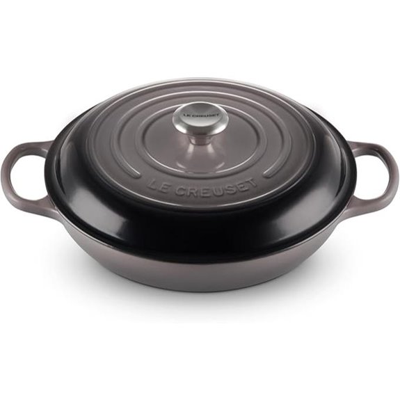 Le Creuset Enameled Cast Iron Signature Braiser 3.5 qt. Oyster