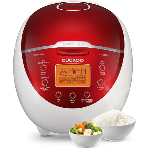 CUCKOO 6-Cup Micom Rice Cooker with Fuzzy Logic