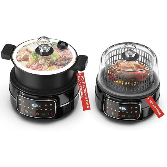 6QT 12-in-1 Air Fryer & Multi-Cooker Combo