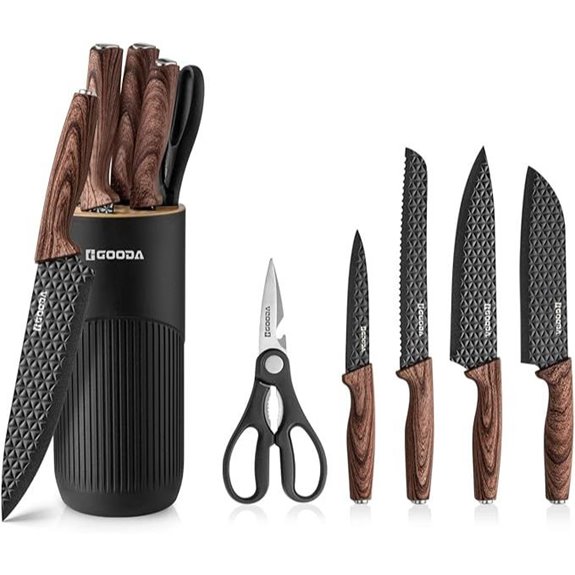 GOODA 6-Piece Stainless Steel Kitchen Knife Set