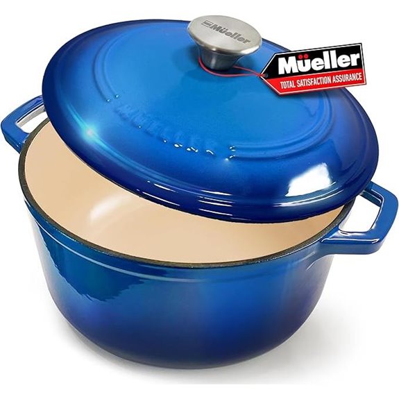 Mueller 6qt Enameled Cast Iron Dutch Oven