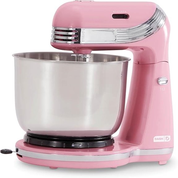 Dash 6-Speed Stand Mixer with Stainless Steel Bowl