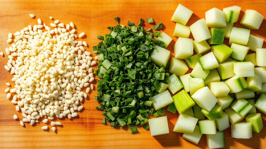 size shape flavor texture