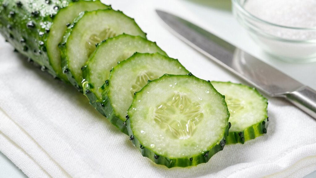 slice and drain thoroughly