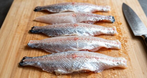 slice fish fillets evenly