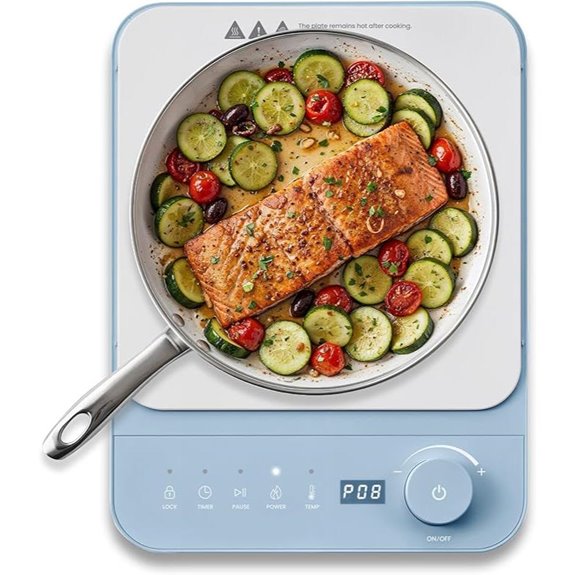 Elite Gourmet SlimStore Induction Cooktop with Touch Controls