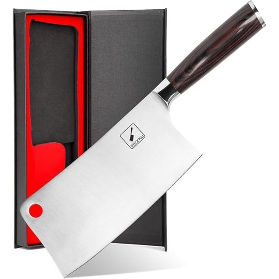 imarku 7-Inch Meat Cleaver with Ergonomic Handle