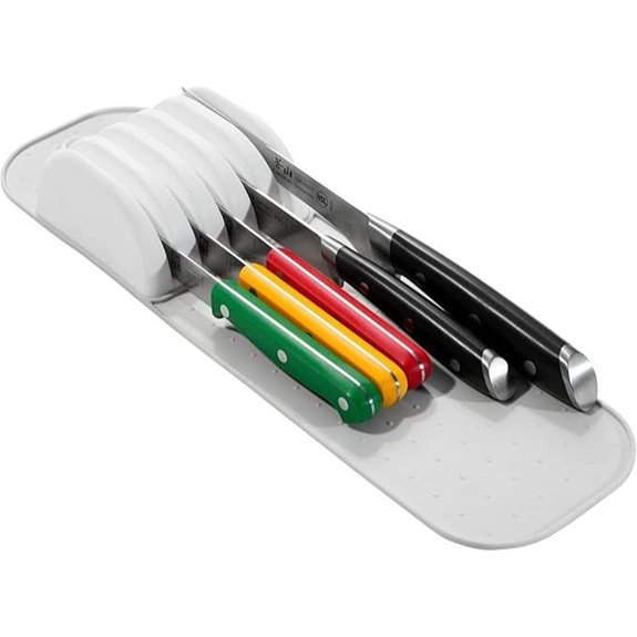 Madesmart 5-Slot Small Knife Holder Storage Mat