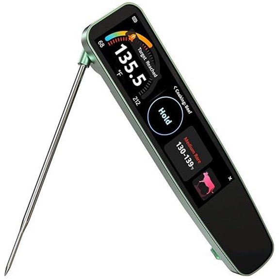 Smart Meat Thermometer with App and Touchscreen