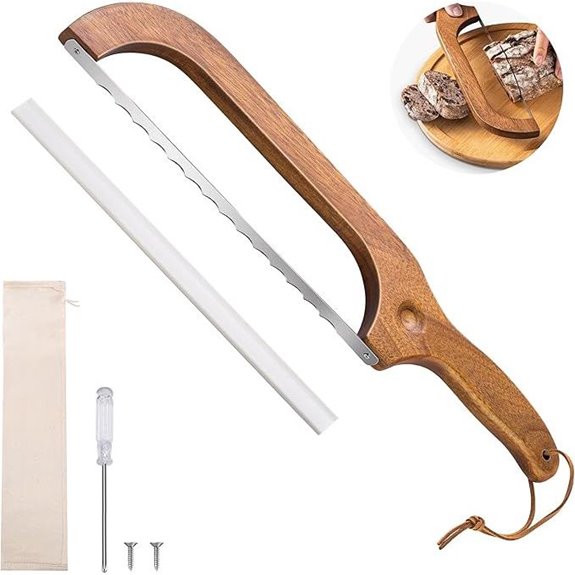 Sourdough Bread Knife with Wooden Handle