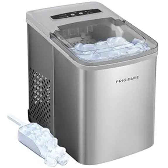 Frigidaire Compact 26 Lb Ice Maker Stainless