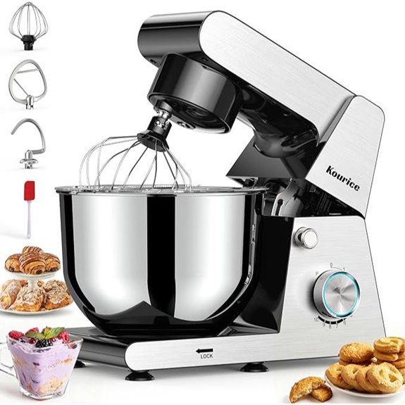 Stand Mixer with Stainless Steel Cladding and 6.5QT Bowl