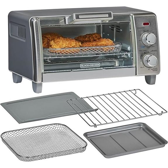 BLACK+DECKER Air Fry Toaster Oven 5-in-1 Stainless Steel