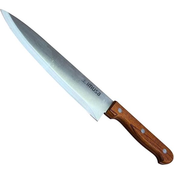 IMUSA 8in Stainless Steel Chef Knife with Wood Handle