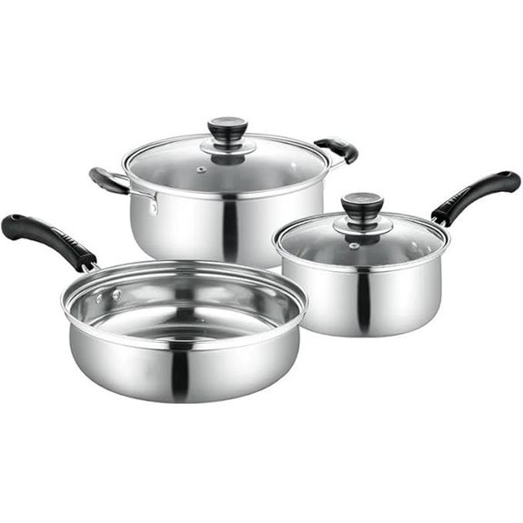 5-Piece Stainless Steel Cookware Set