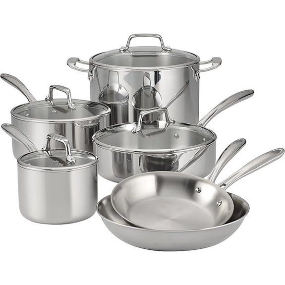 Tramontina Tri-Ply Stainless Steel Cookware Set