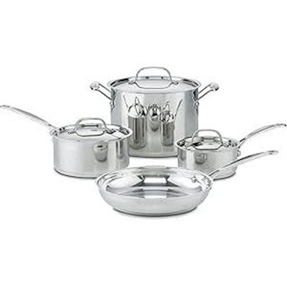 Cuisinart 7-Piece Stainless Steel Cookware Set