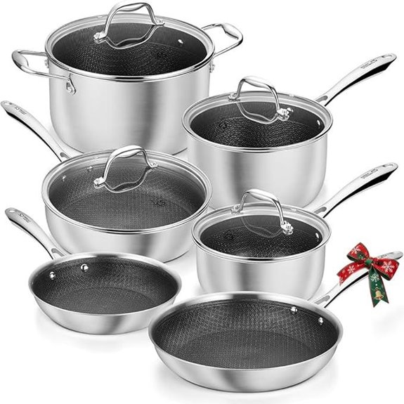 KOCH SYSTEME CS 10-Piece Stainless Steel Cookware Set