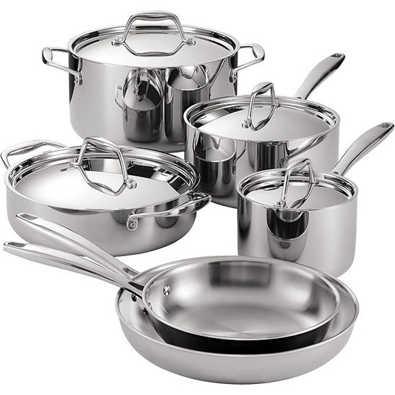 Tramontina Tri-Ply Stainless Steel Cookware Set