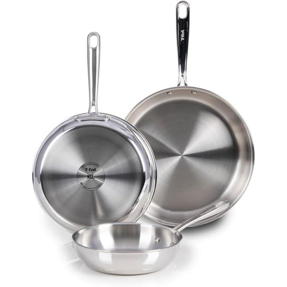 T-Fal Pro Stainless Steel Cookware Set (3-Piece)