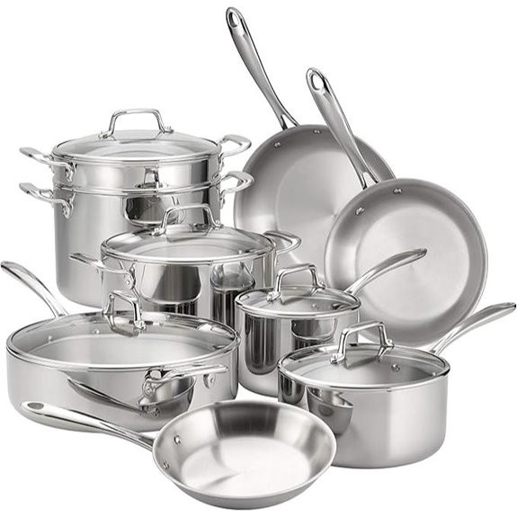 Tramontina 14-Piece Stainless Steel Cookware Set