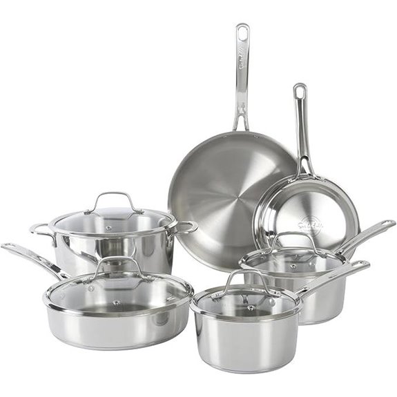 Sur La Table 10-Piece Stainless Steel Cookware Set