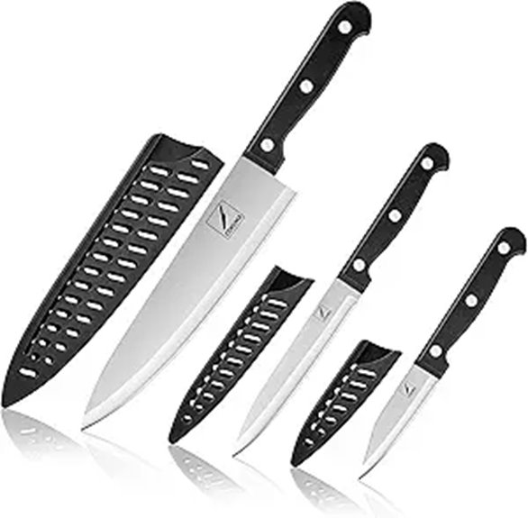 Kitchen Knife Set: Chef Utility Paring Stainless Steel