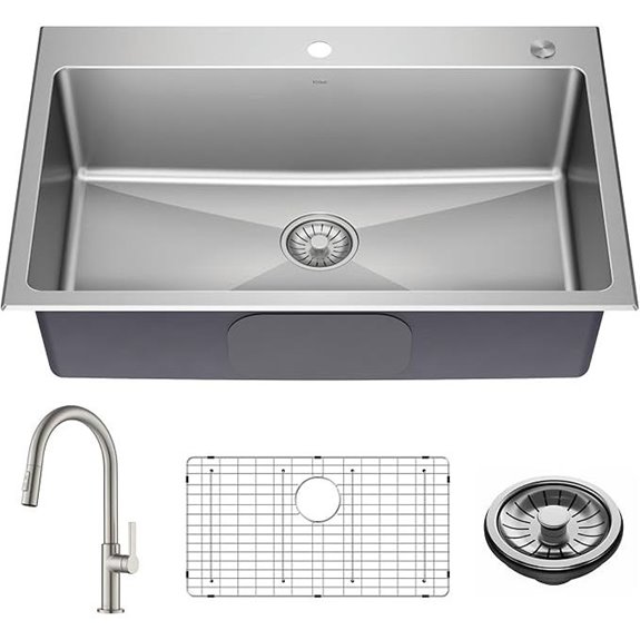 KRAUS Standart PRO Stainless Steel Kitchen Sink & Faucet