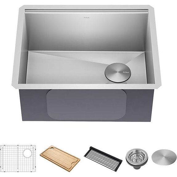 KRAUS Kore 23-Inch Stainless Steel Kitchen Sink
