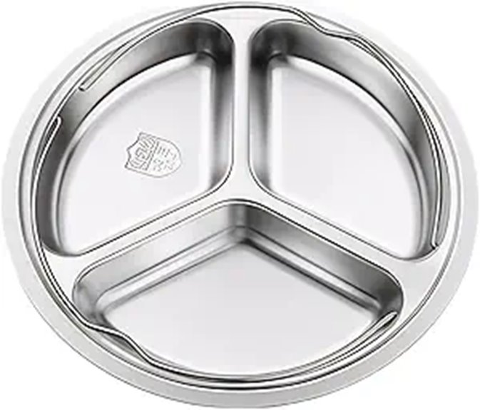 Stainless Steel 3-Compartment Steamer Plate for Rice Cooker