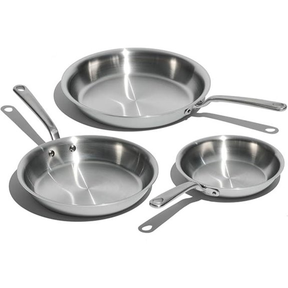 Made In 3-Piece Stainless Frying Pan Set