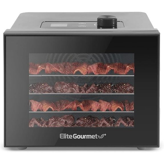 Elite Gourmet Food Dehydrator with Stainless Steel Trays
