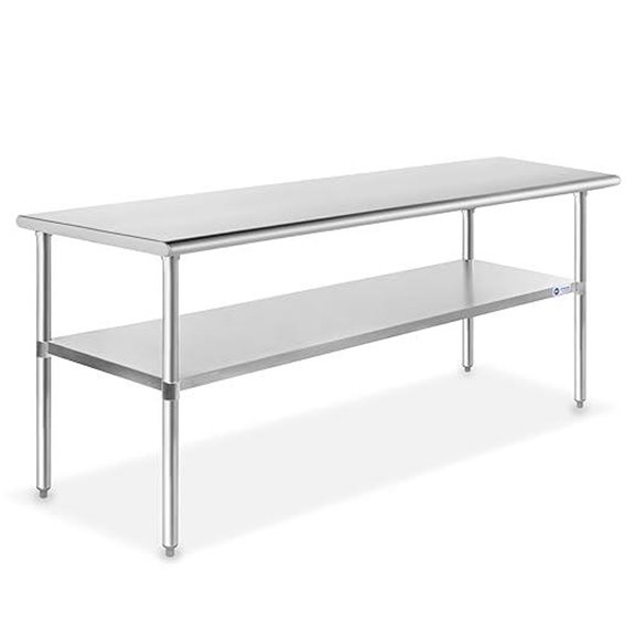Gridmann Stainless Steel Work Table with Shelf