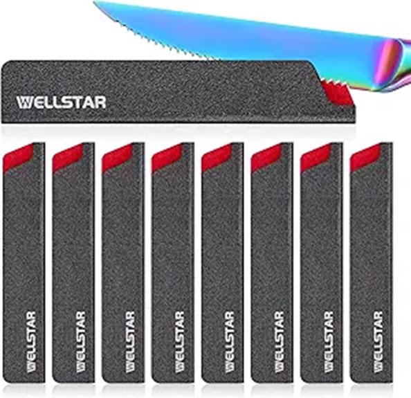 WELLSTAR Steak Knife Edge Guards Set (8 Pieces)