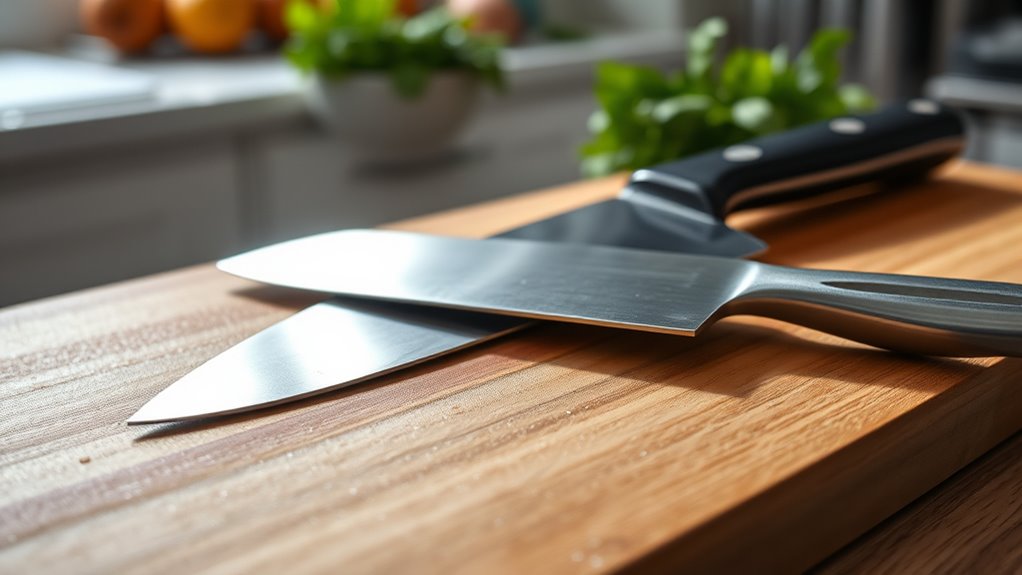 store knives and boards properly