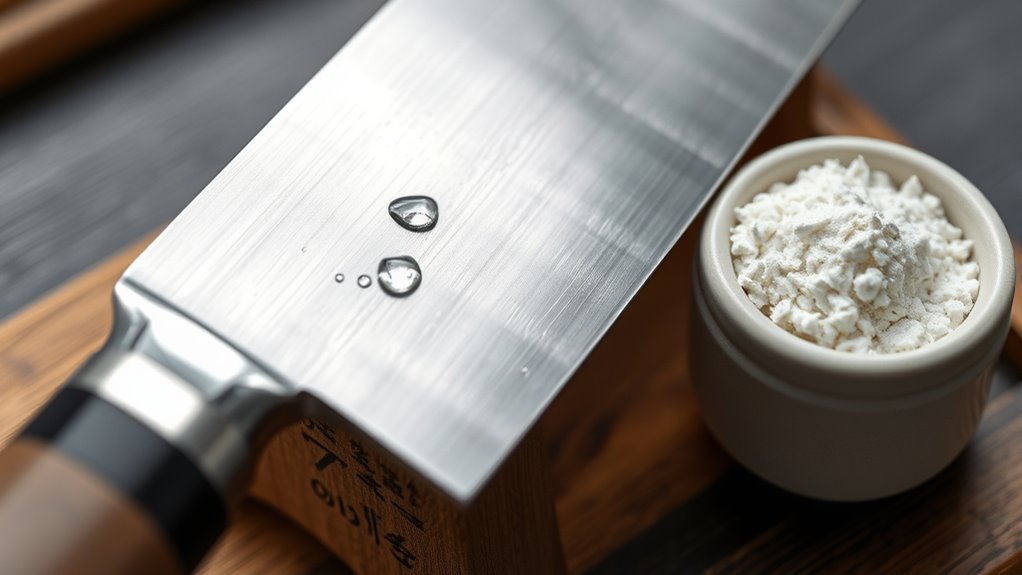 store knives in dry protected environment