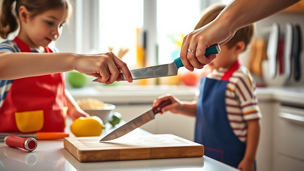 store knives safely out of reach