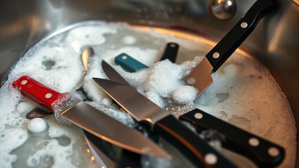 store knives safely properly