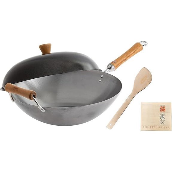 Joyce Chen 14-Inch Carbon Steel Wok Set (4 Pieces)
