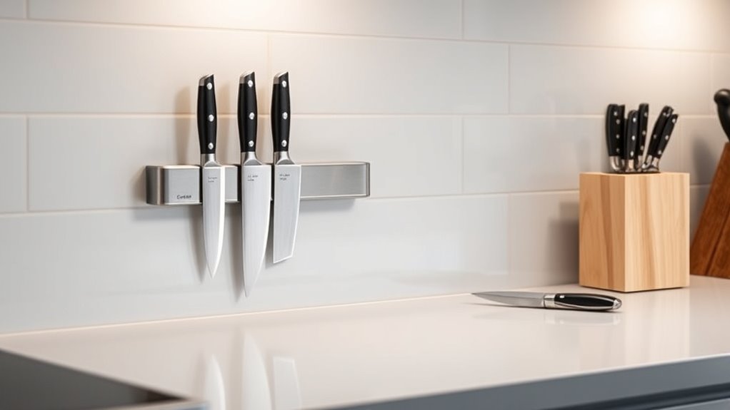 stylish accessible knife storage